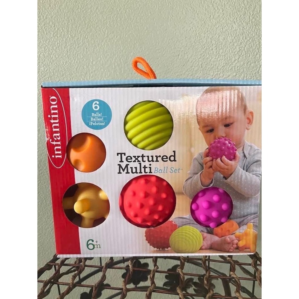 Infantino Textured Multi 6 Ball Set 6+ Months Sensory Explanation New